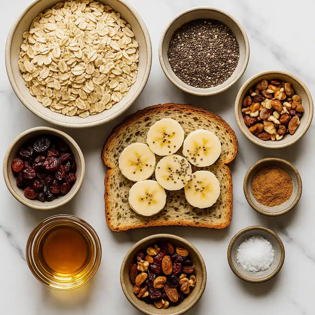 Overhead shot showcasing the perfect breakfast setup—balanced, natural, and styled with intention.