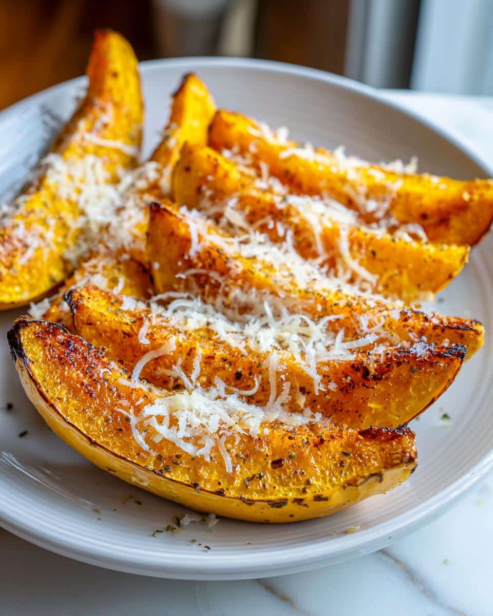 Cheddar Cheese Pumpkin Board – Easy & Delicious 4 Close-up of roasted pumpkin slices topped with shredded cheddar cheese and herbs, part of a Cheddar Cheese Pumpkin Board.