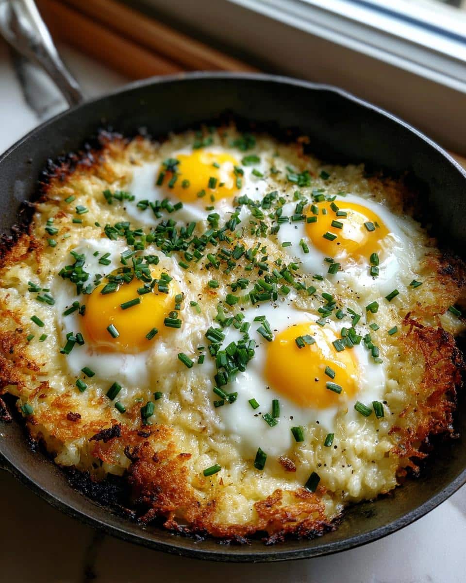 Cheesy Hash Brown Breakfast Skillet with Eggs - Other 3