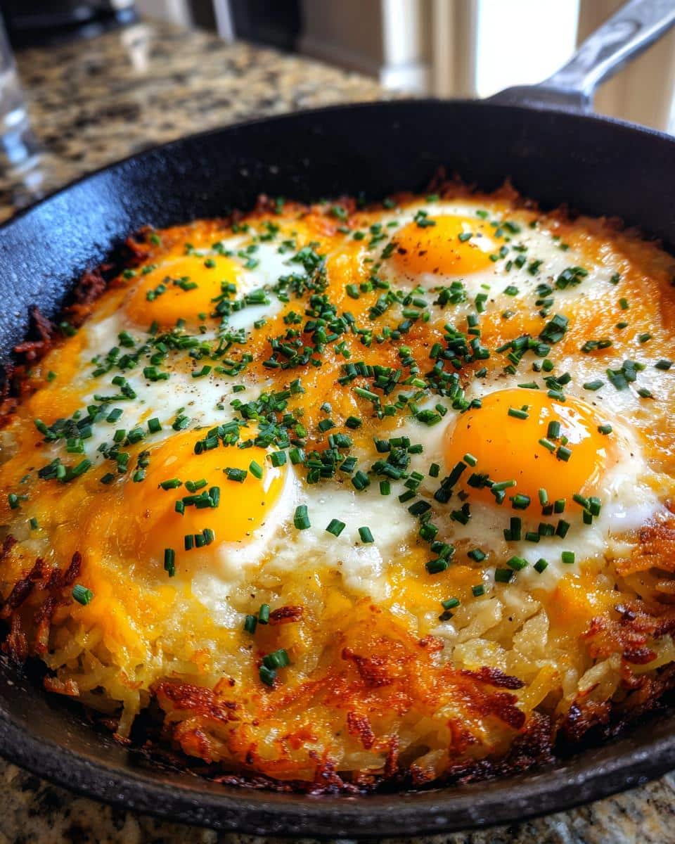 Cheesy Hash Brown Breakfast Skillet with Eggs - Other 4