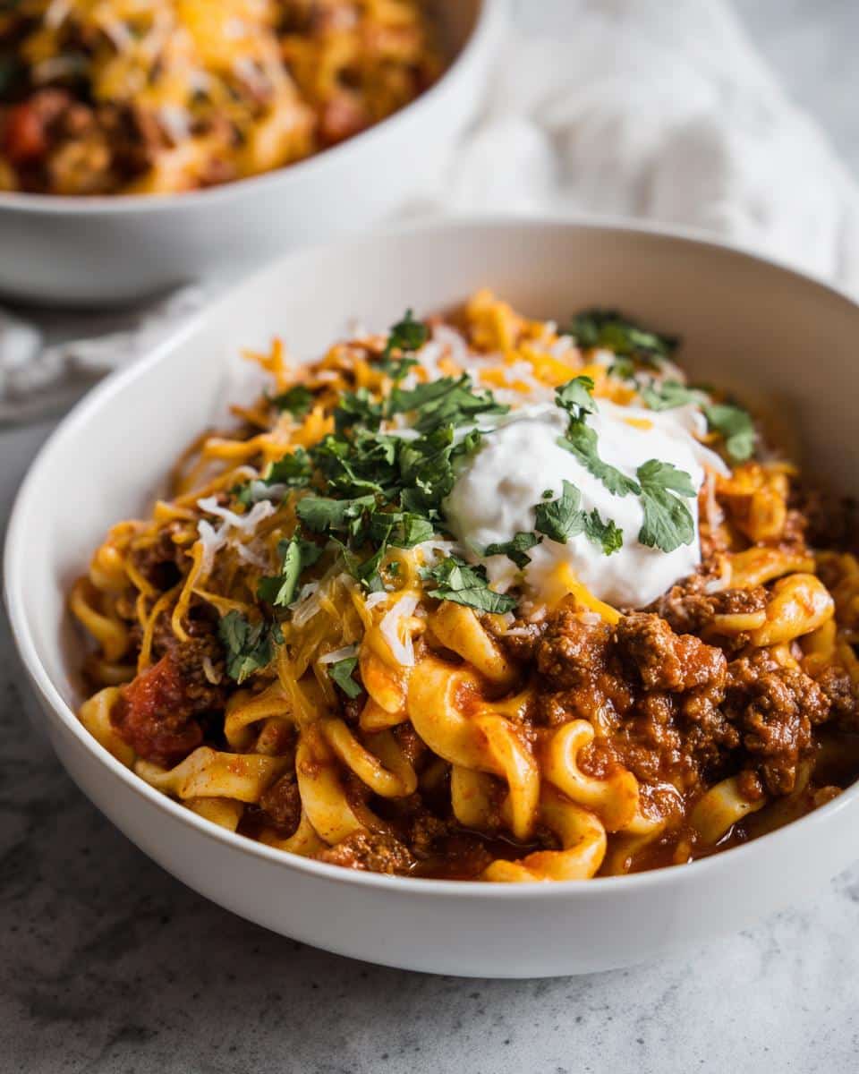 Cheesy One-Pot Taco Pasta with Ground Beef - Other 2