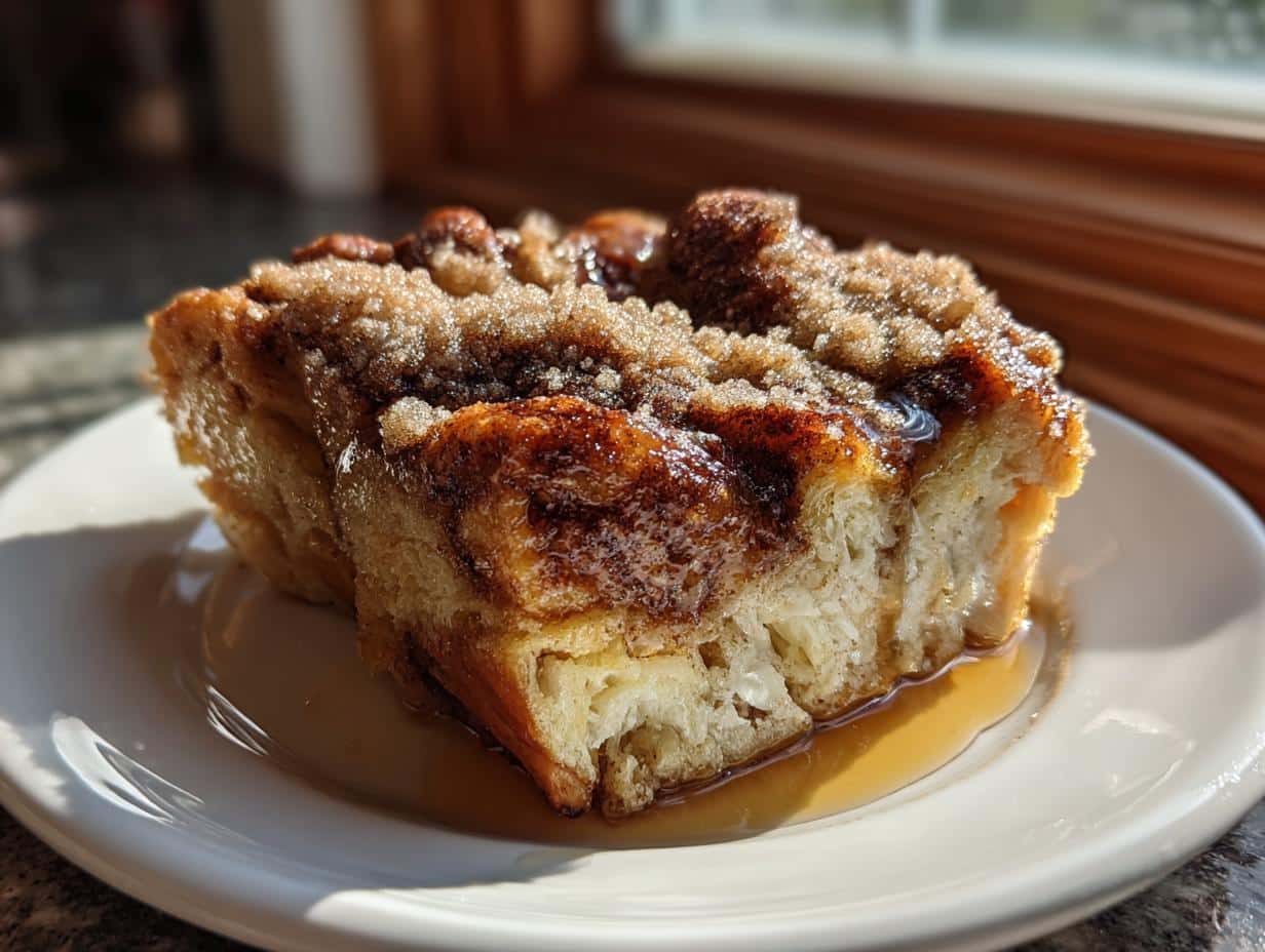Cinnamon Swirl French Toast Casserole - Featured