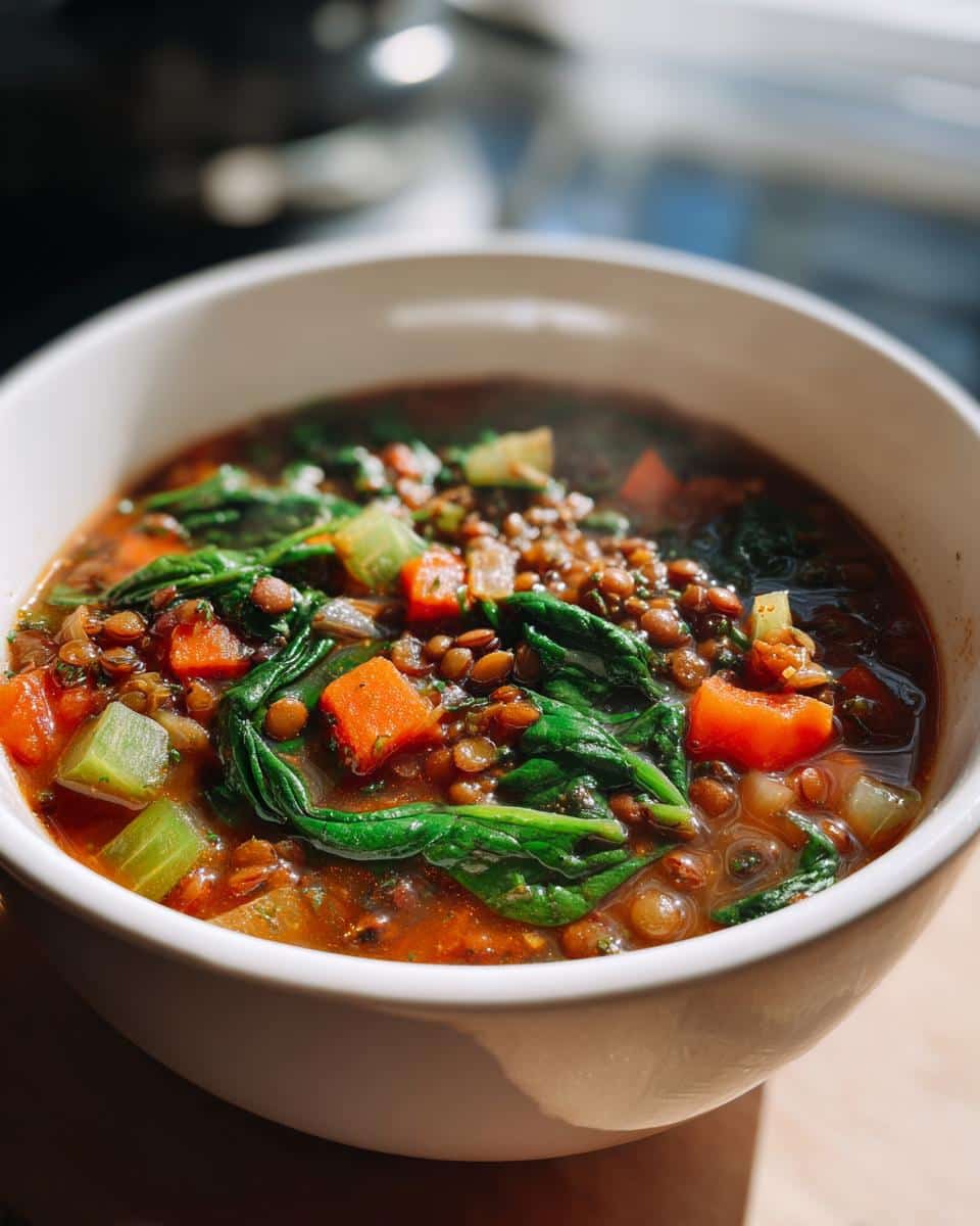 Cozy Lentil and Vegetable Soup with Spinach - Other 3