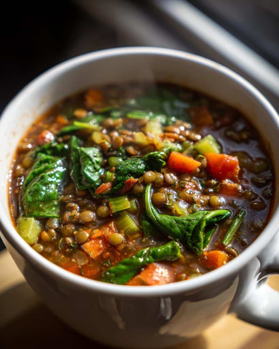 Cozy Lentil and Vegetable Soup with Spinach - Other 4