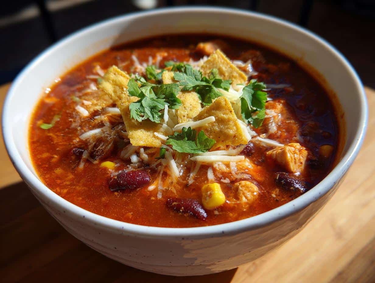 Creamy Chicken Enchilada Soup - Featured
