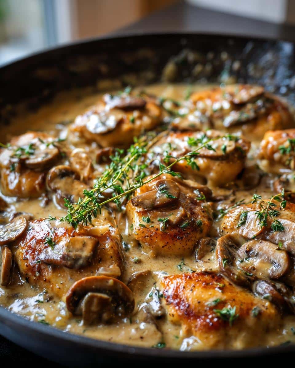 Creamy Mushroom Chicken with Fresh Thyme in Just 30 Minutes 5 Creamy Mushroom Chicken with Fresh Thyme - Other 4