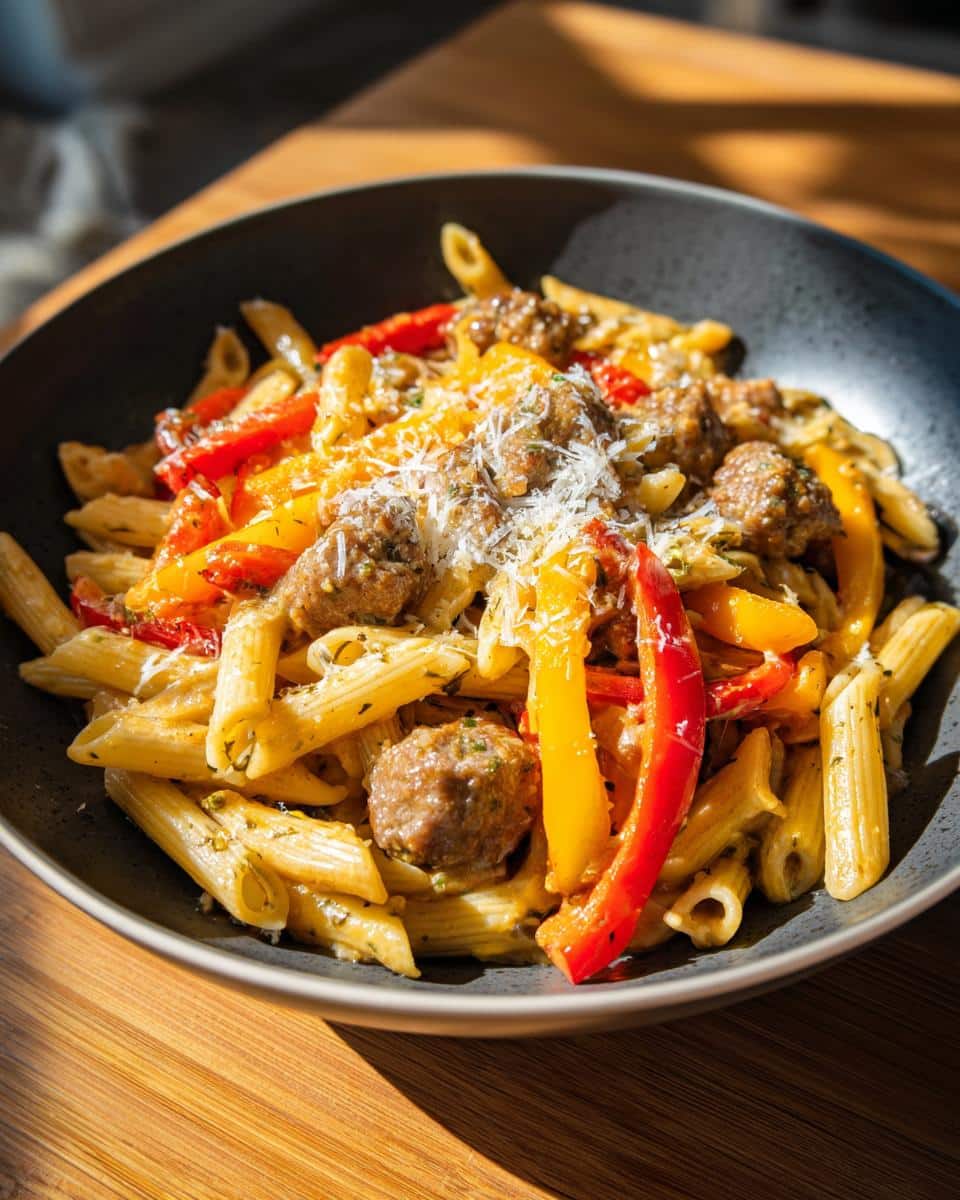Creamy Sausage and Peppers Pasta Skillet - Other 1