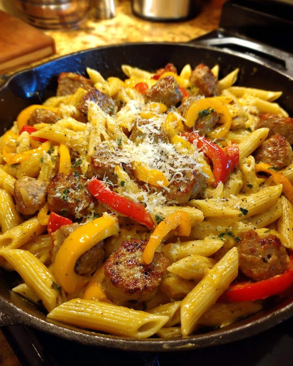 Creamy Sausage and Peppers Pasta Skillet - Other 2