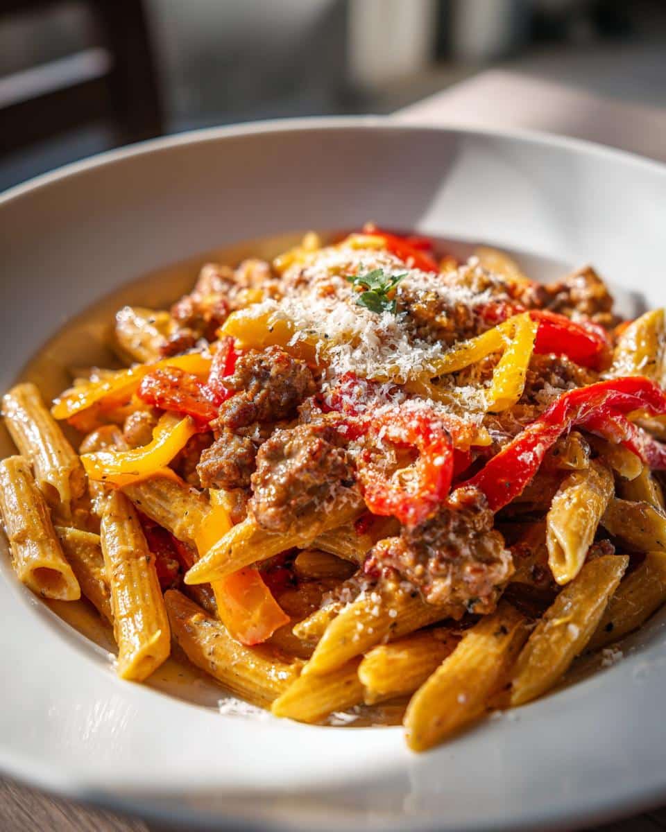 Creamy Sausage and Peppers Pasta Skillet - Other 3
