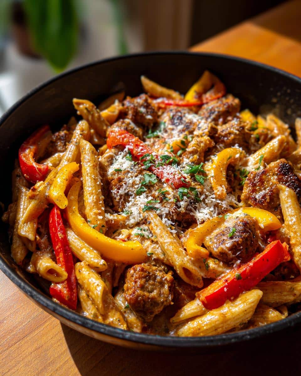Creamy Sausage and Peppers Pasta Skillet - Other 4