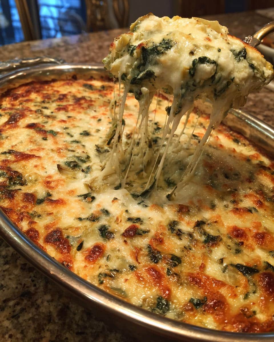 Creamy Spinach and Artichoke Dip with Mozzarella - Other 2
