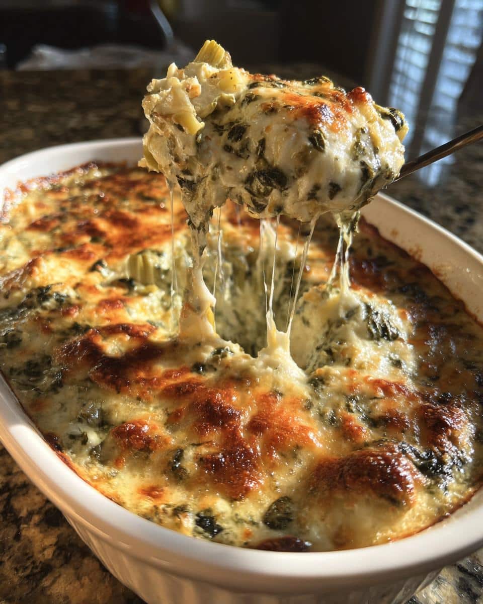 Creamy Spinach and Artichoke Dip with Mozzarella - Other 3