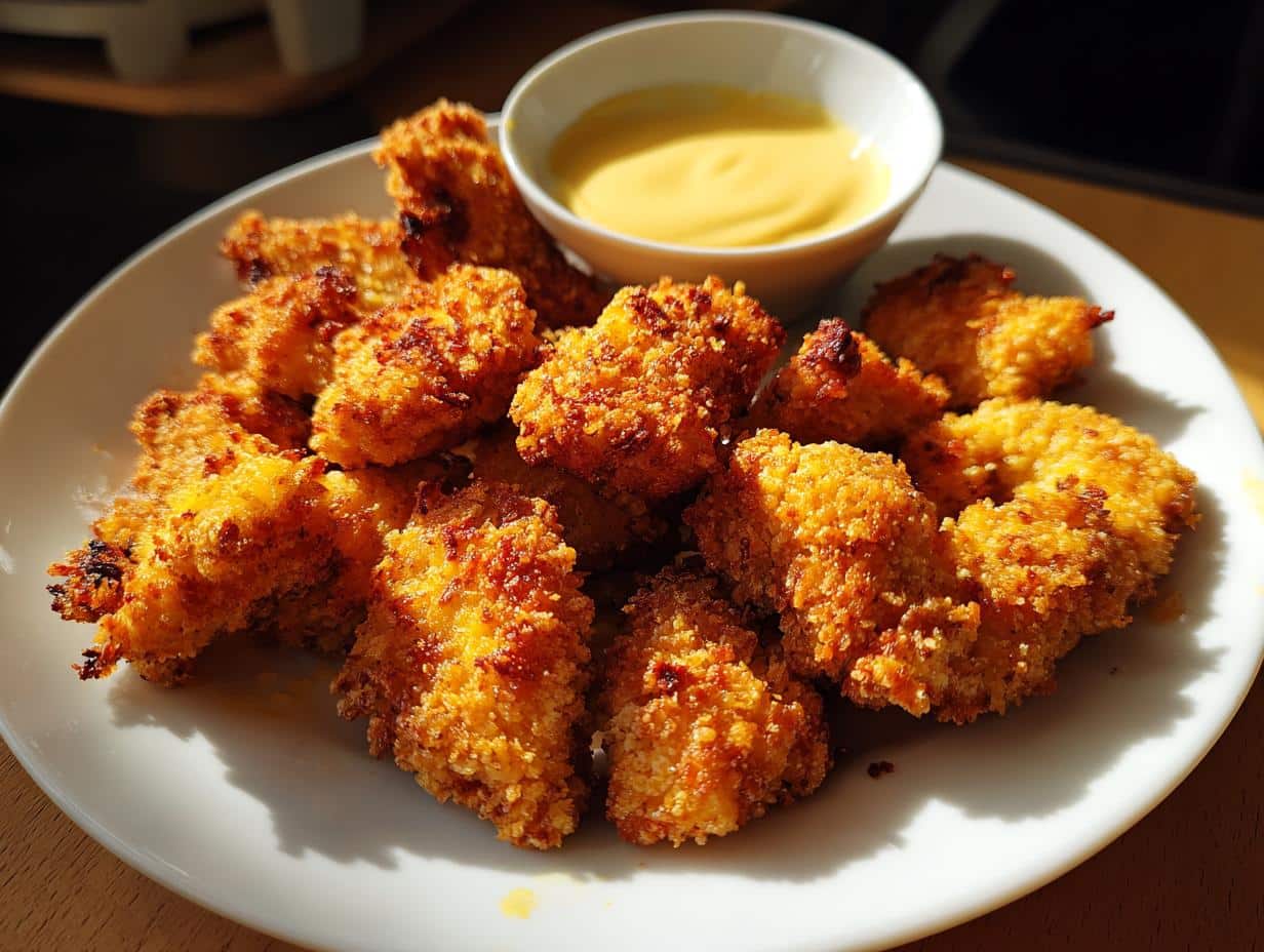 Crispy Oven-Baked Chicken Tenders with Honey Mustard - Featured