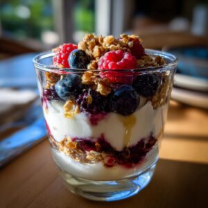 Greek Yogurt Berry Parfait with Granola - Tasty