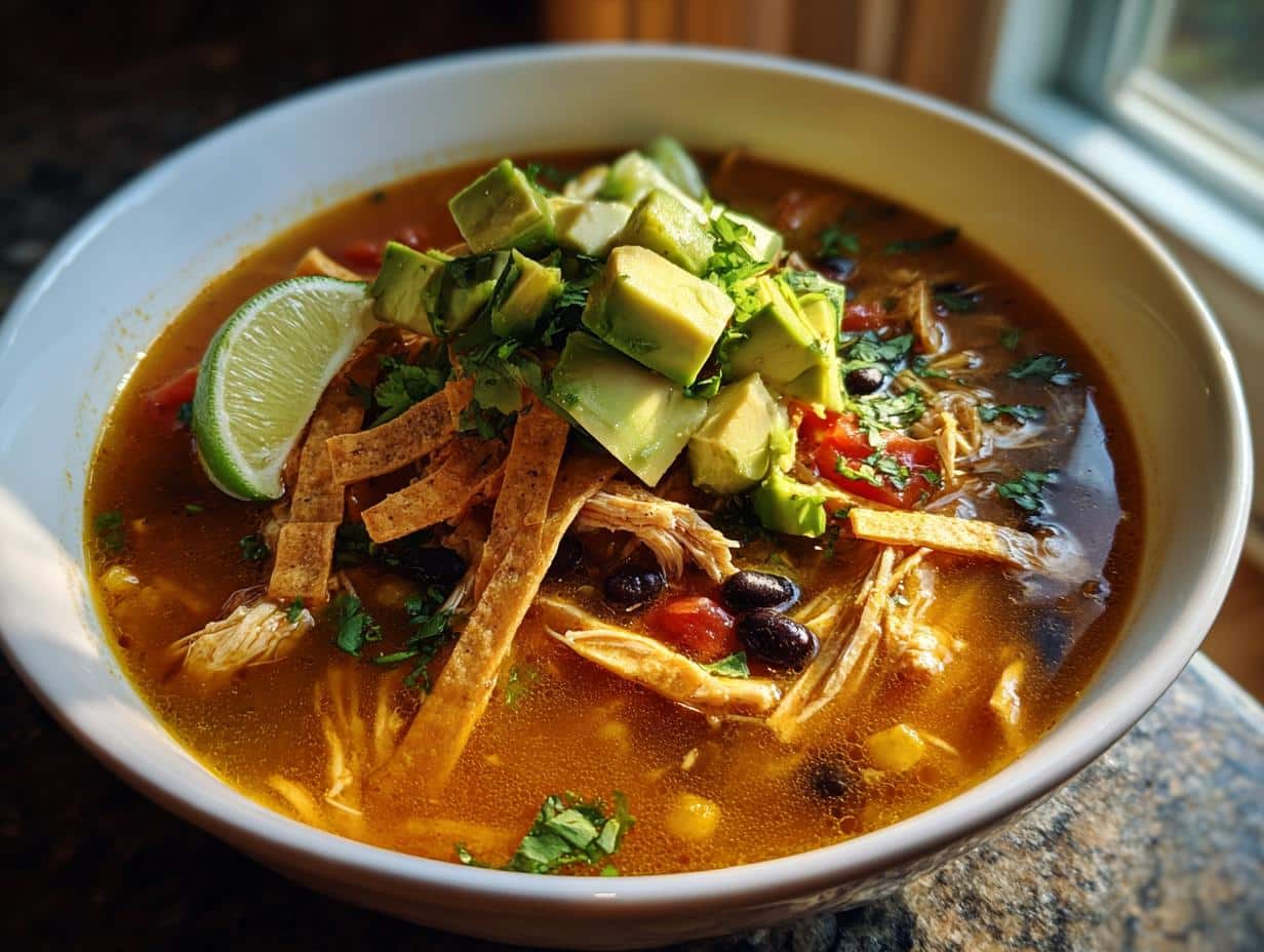 Instant Pot Chicken Tortilla Soup - Featured