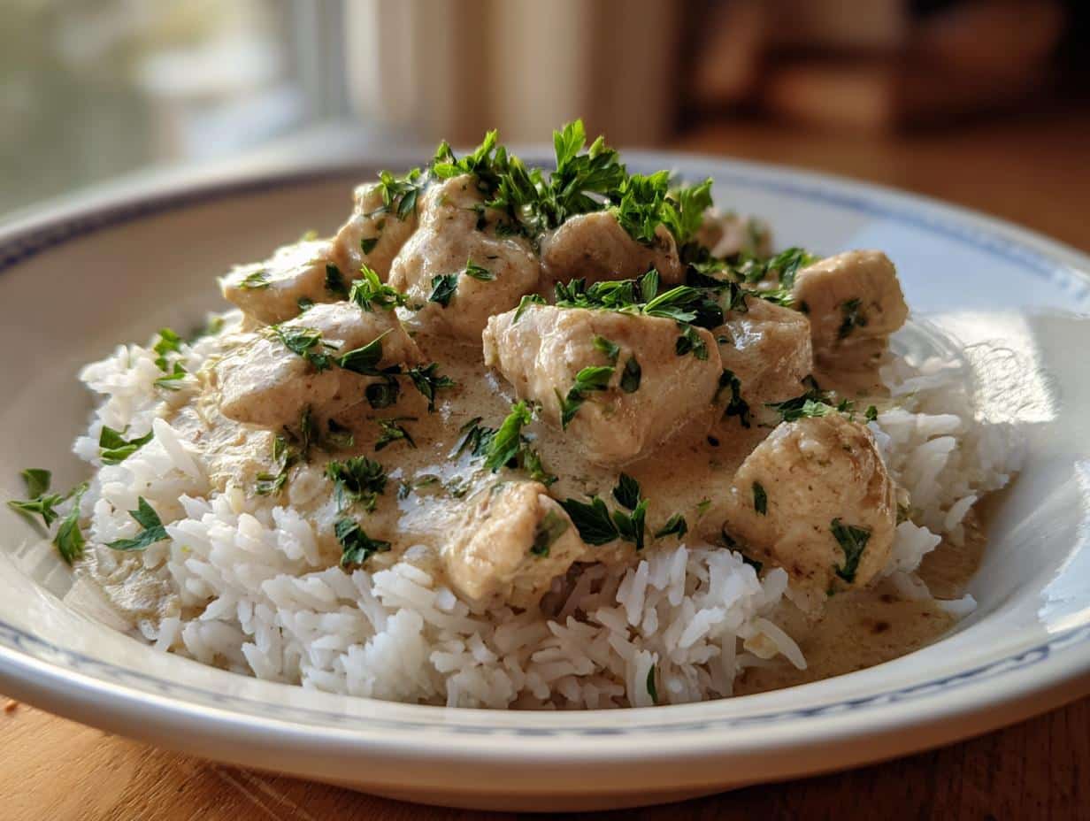 Instant Pot Creamy Chicken and Rice - Featured