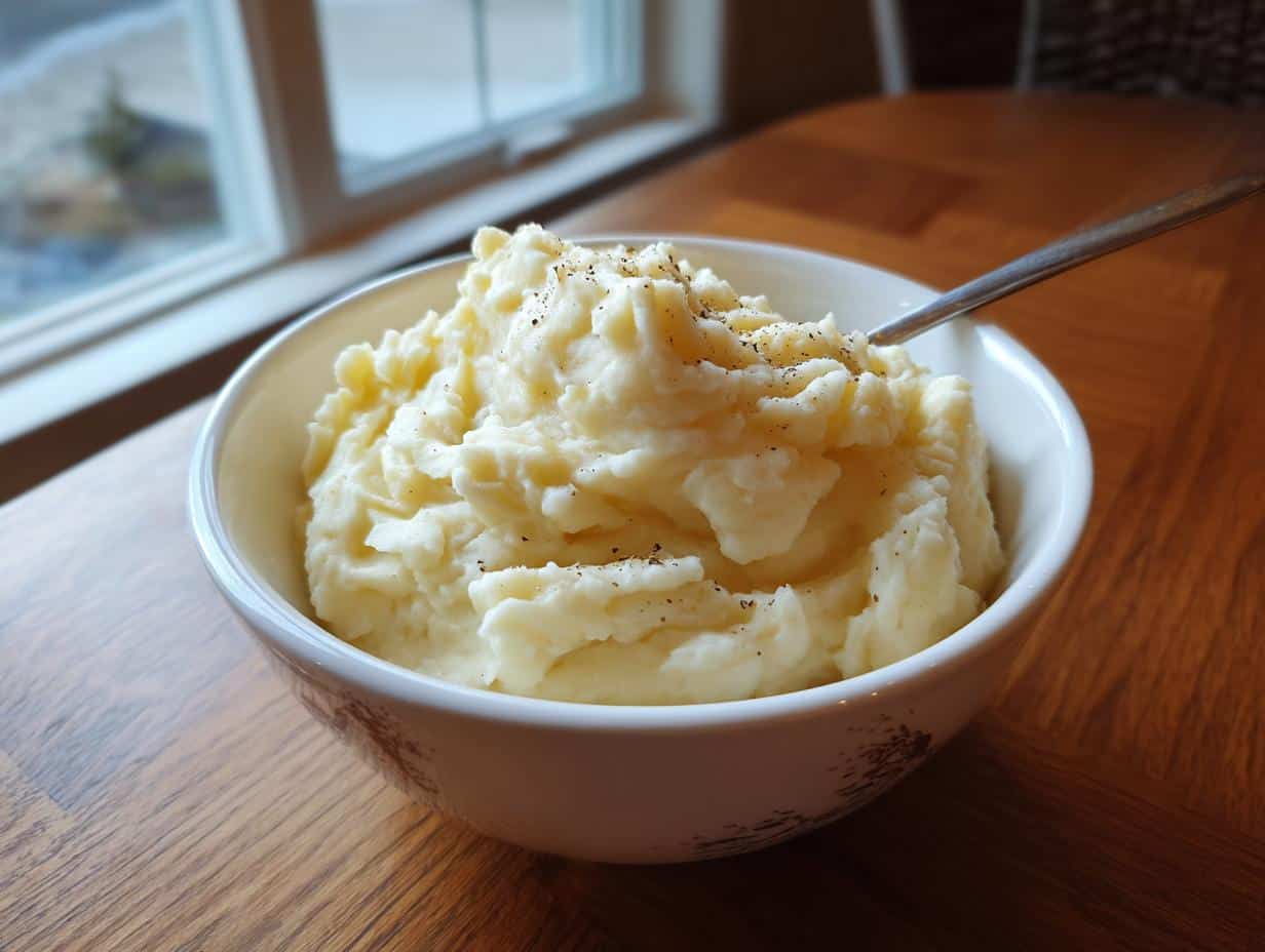 Creamy Instant Pot Garlic Mashed Potatoes in Just 10 Minutes 1 Instant Pot Garlic Mashed Potatoes - Featured
