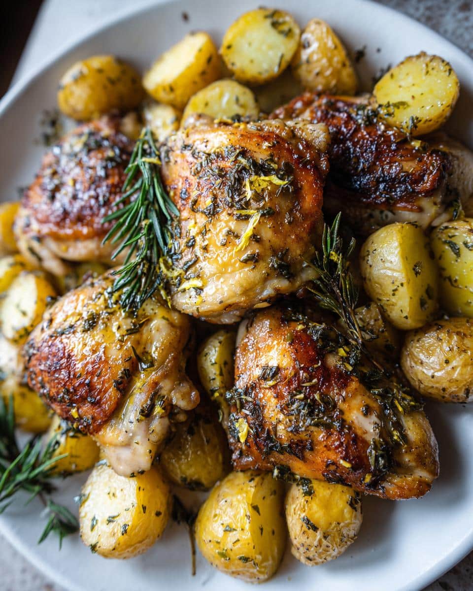 Juicy Lemon Herb Roasted Chicken and Potatoes in 1 Pan 2 Lemon Herb Roasted Chicken and Potatoes - Other 1