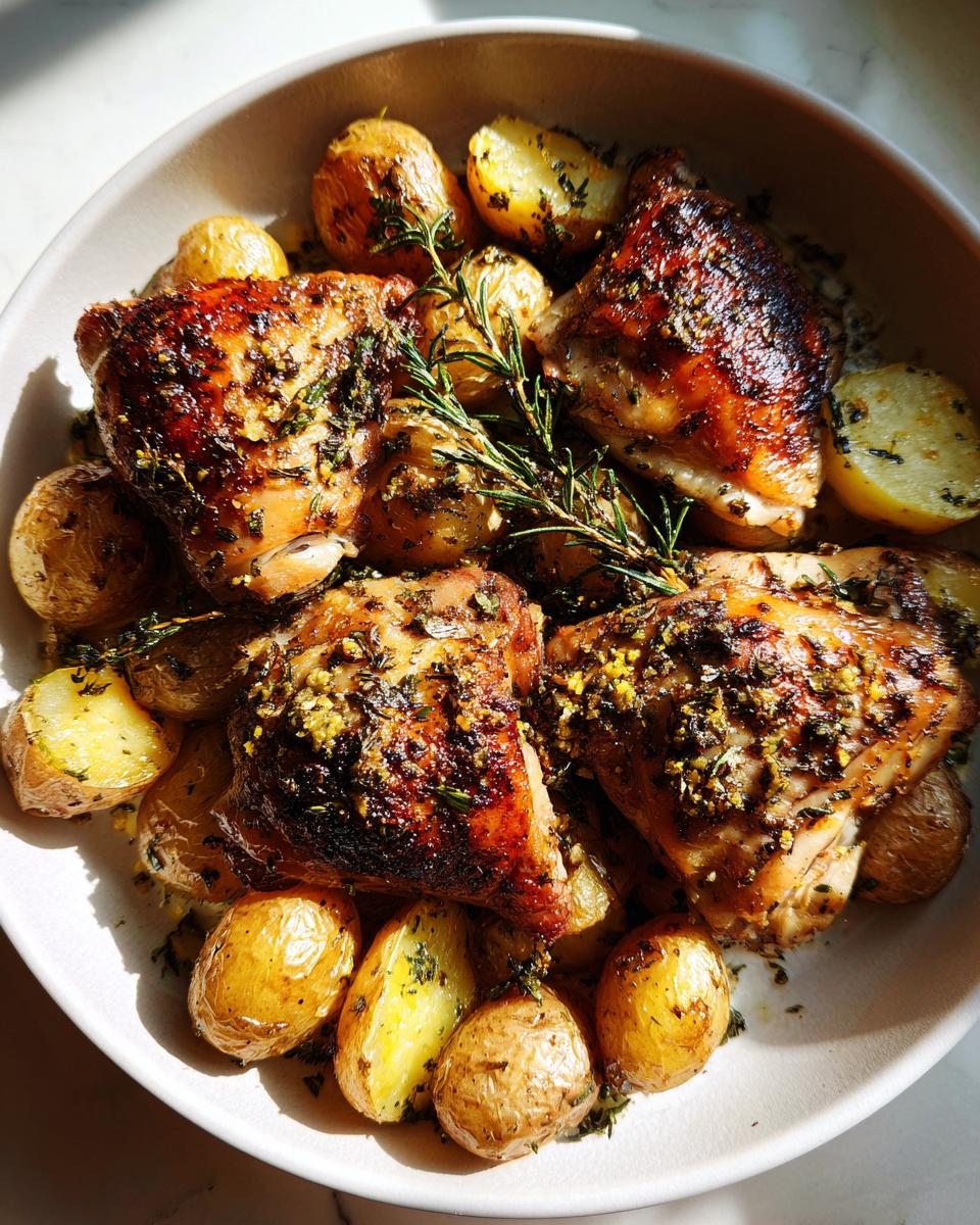 Juicy Lemon Herb Roasted Chicken and Potatoes in 1 Pan 4 Lemon Herb Roasted Chicken and Potatoes - Other 3
