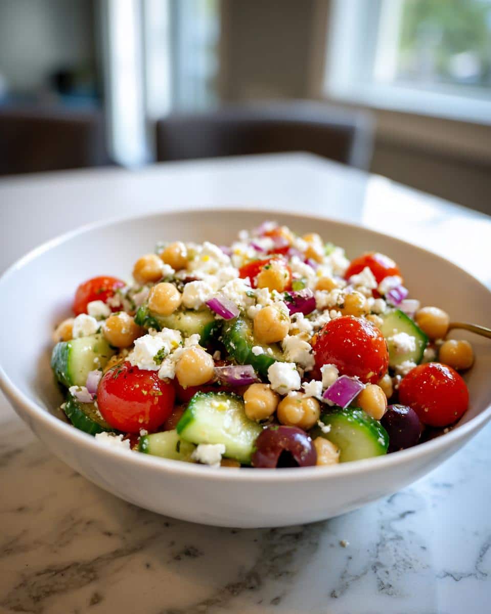 Mediterranean Chickpea Salad with Feta - Other 3