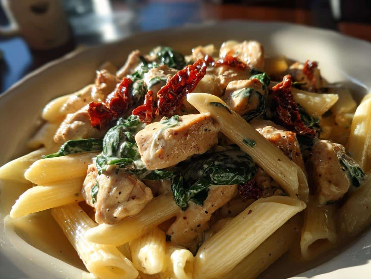 30-Minute One-Pot Creamy Tuscan Chicken Pasta Perfection 1 One-Pot Creamy Tuscan Chicken Pasta - Featured