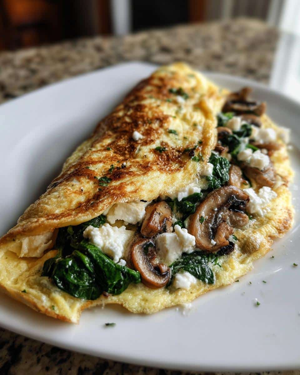 Spinach and Mushroom Omelet with Feta - Other 3