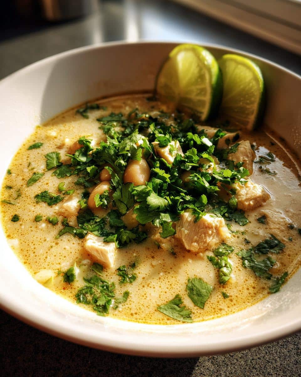 Easy White Bean Chicken Chili with Lime in 45 Minutes 4 White Bean Chicken Chili with Lime and Cilantro - Other 3