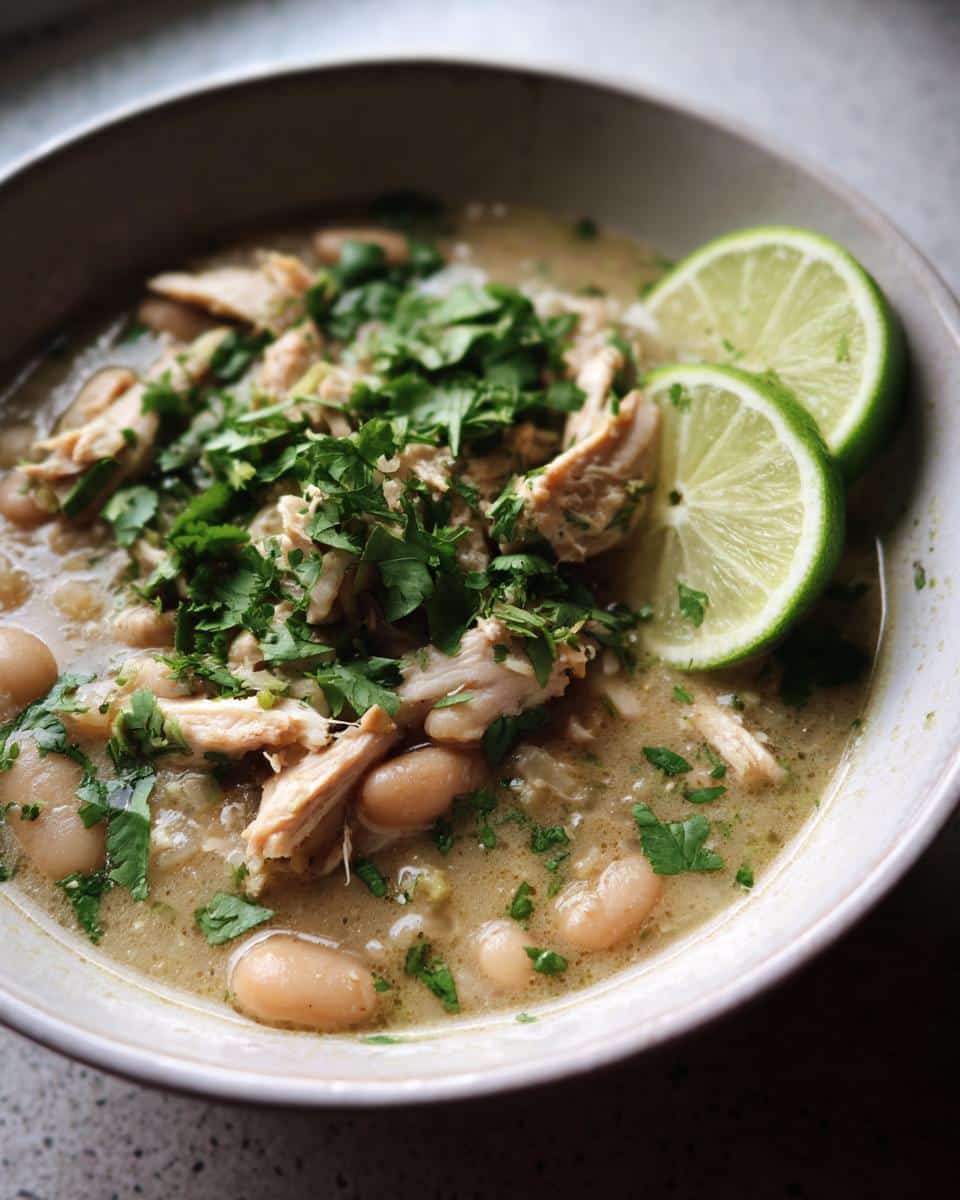 Easy White Bean Chicken Chili with Lime in 45 Minutes 5 White Bean Chicken Chili with Lime and Cilantro - Other 4