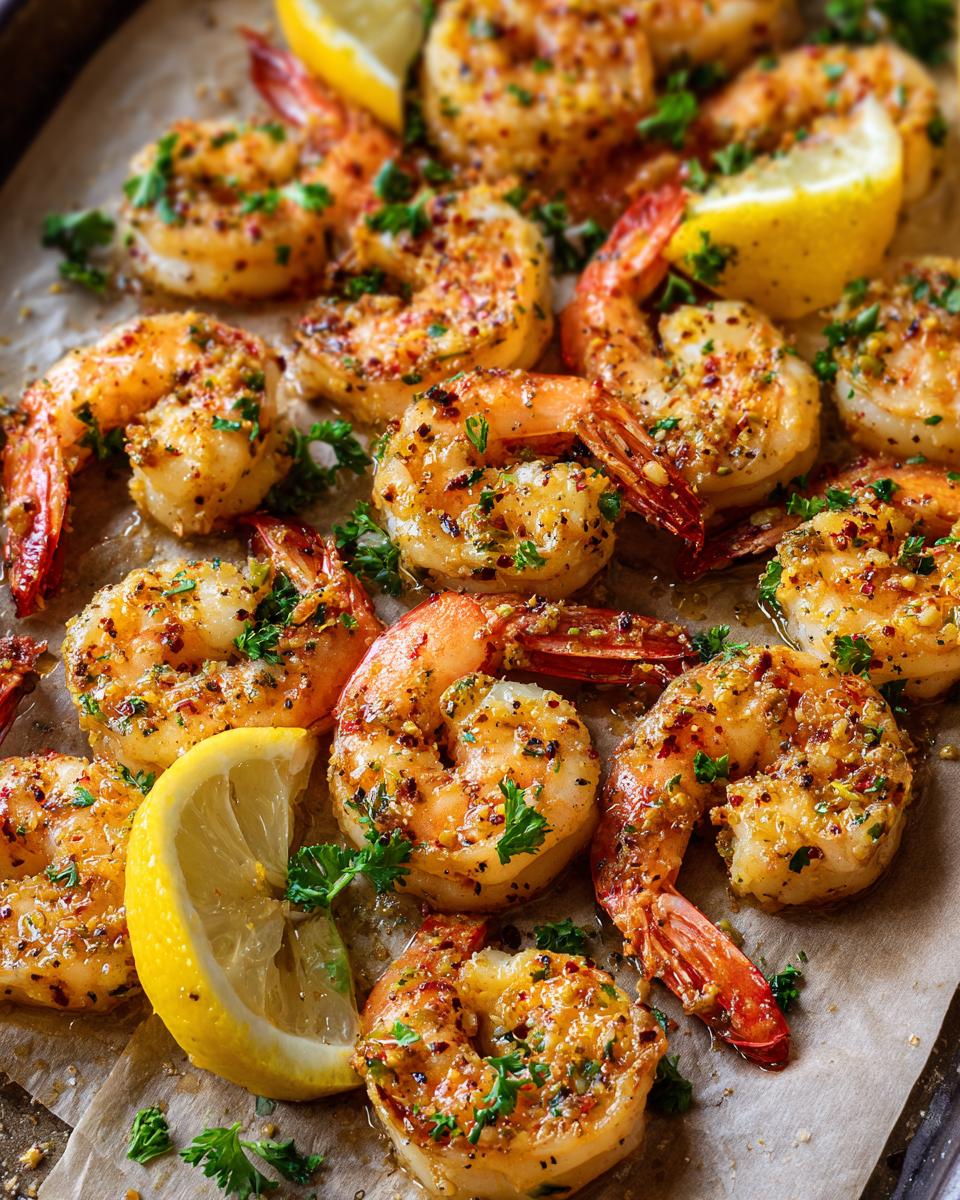 10-Minute Baked Garlic Butter Shrimp Sheet Pan Magic