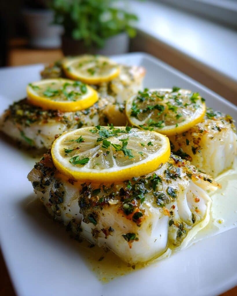 Easy Baked Lemon Herb Cod Fillets in 25 Minutes