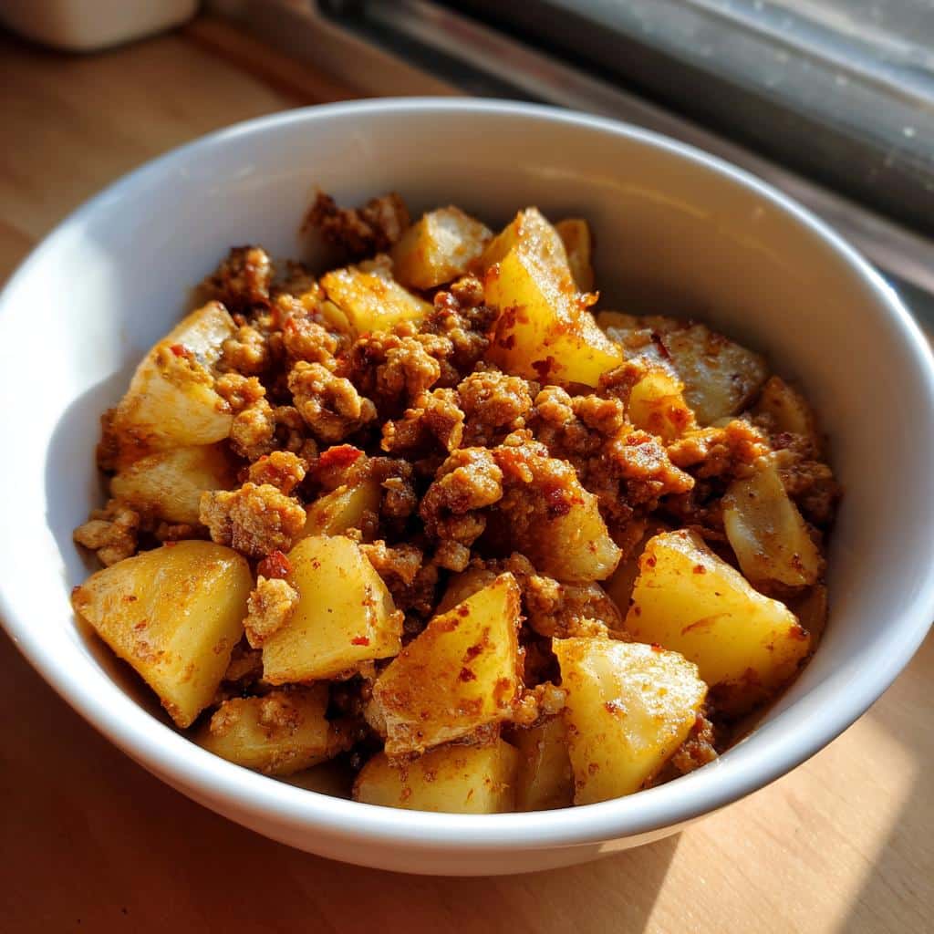 Easy 30-Minute Fresh Ground Turkey with Potatoes Recipe